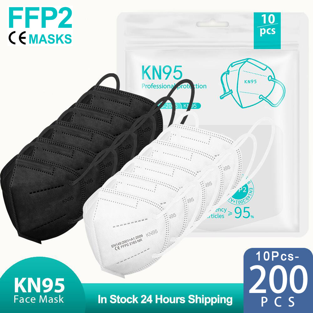 10–200 шт. Маски FFP2, черные, – обзор и цена Disposable Surgical Mask